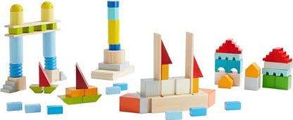 Colored Wooden Building Blocks