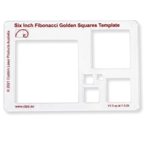 Fibonacci 6" Square Drawing Template