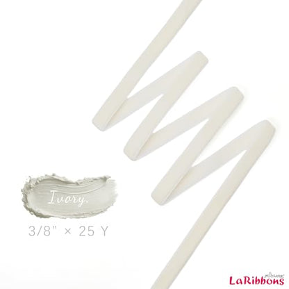 Ivory Thin Velvet Ribbon