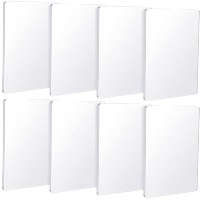 8 Pack Monoprinting Print Plates 5 x 7 Inch Reusable Silicone Plate Class Printing Plates for Press Art Printmaking for Card Making (8 Count)
