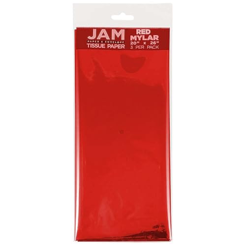 Tissue Paper Red Mylar (3 Count)