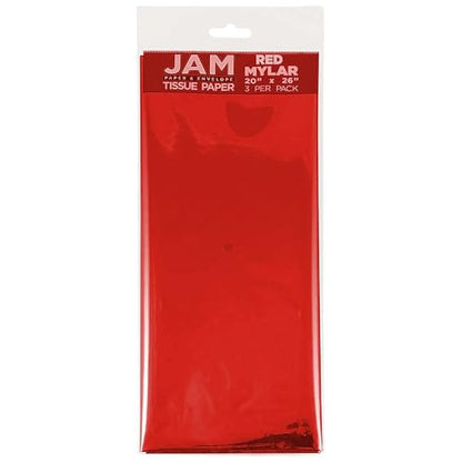 Tissue Paper Red Mylar (3 Count)