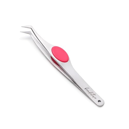 High Precision Angled Tip Tweezers with Cushion Grip