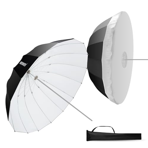 65" 165cm Parabolic Reflective Umbrella Photography with White Inner