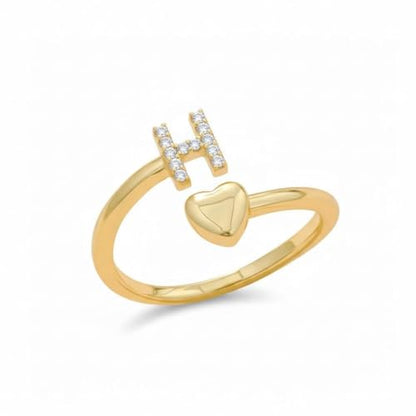 Gold Initial Rings for Women Non Tarnish