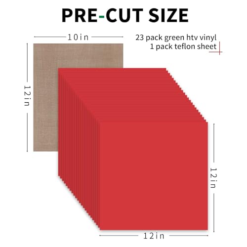 Red HTV Heat Transfer Vinyl Bundle
