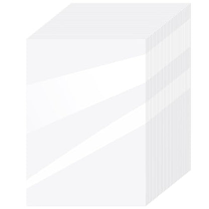 36 Sheets Holographic Sticker Paper A4 Vinyl Holographic Laminate Sheets Self Adhesive Waterproof Transparent Film (36 Count)