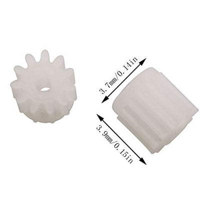11 Tooth Motor Gear 8PCS Motor Wheel Gear Parts 11Teeths Spare Parts for H12C F181 U818A H502E H502S RC Quadcopter Drone