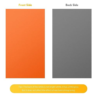 Laser Engraving Blank ABS Double Color Plastic Sheet (12 Count)