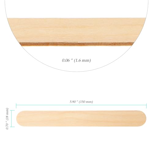 1800 Pcs Wooden Craft Sticks (1800 Count)