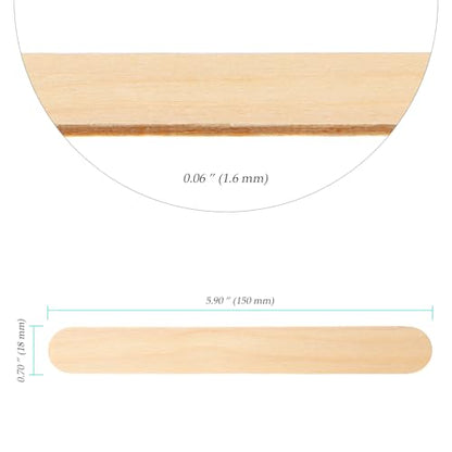 1800 Pcs Wooden Craft Sticks (1800 Count)