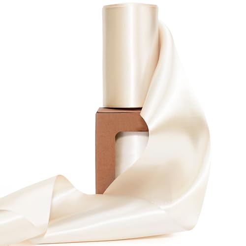 Nude Satin Ribbon 4 Inch x 10 Yards Double Faced