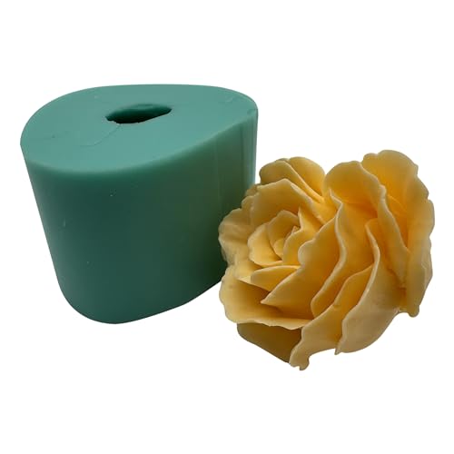 Heart Shape Blossoming Flower 3D Mold
