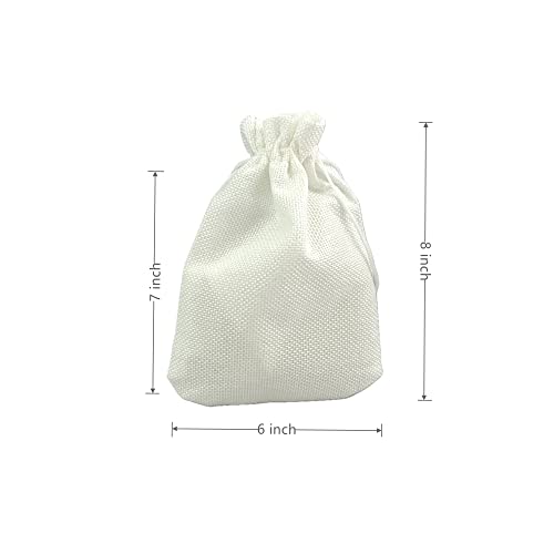 Pack of 25 Burlap Gift Bags with Drawstring Linen Jewelry Pouches Wedding Hessian Jute Bags for Birthday and Treat Pouches Party Wedding Favors Gift
