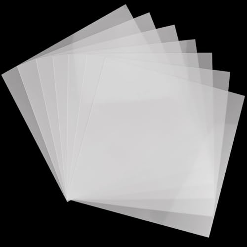 25 Pcs 10mil 12 x 12 Inch Milky Translucent PET Blank Stencil Sheets (25 Count)