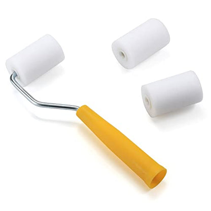 2Inch Mini Foam Paint Roller Kit 6 Refills