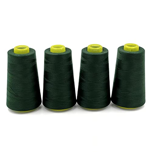 4 Cones of 3000 Yards Each Spool Thread for All Purpose