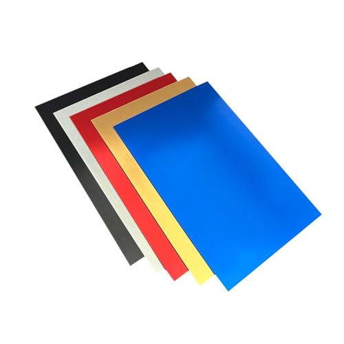 10Pcs 5 Color Anodized Aluminum Sheets (2 Sq Ft)