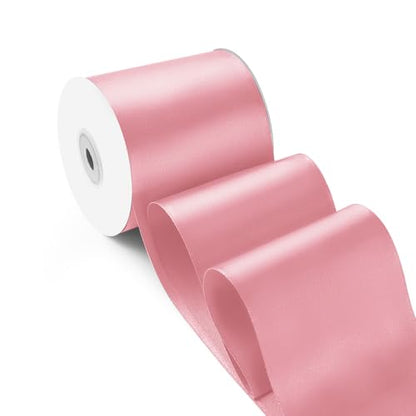 3 Inch 25 Yard Wide Satin Ribbon Pink