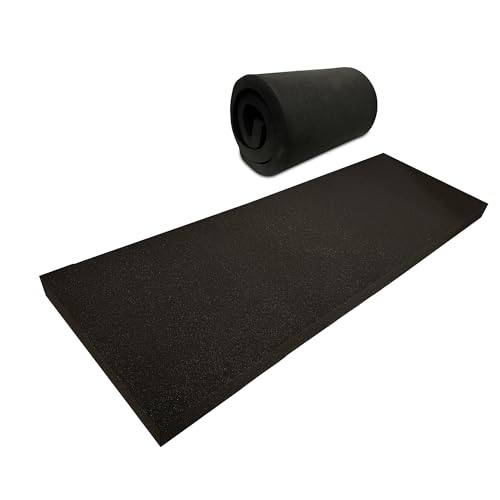 6" Height x 18" Width x 42" Length Charcoal Upholstery Foam Sheet