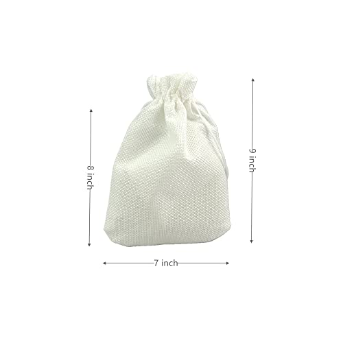 Pack of 25 Burlap Gift Bags with Drawstring Linen Jewelry Pouches Wedding Jute Bags for Jewelry and Treat Pouches Party Birthday Wedding Favors Gift