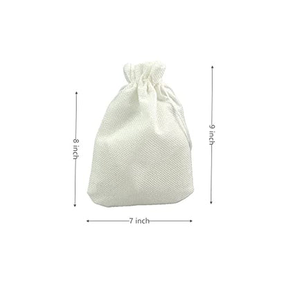 Pack of 25 Burlap Gift Bags with Drawstring Linen Jewelry Pouches Wedding Jute Bags for Jewelry and Treat Pouches Party Birthday Wedding Favors Gift
