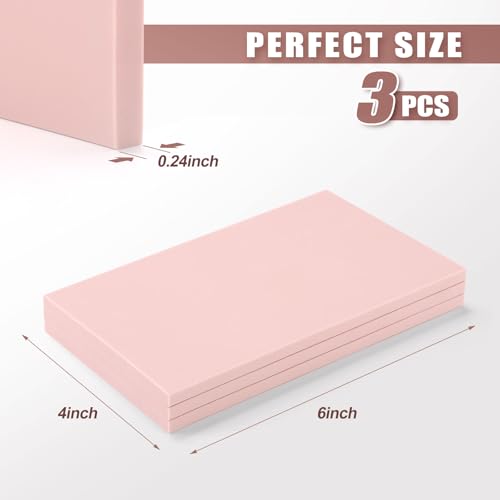 3 PCS 4"x6" Soft Linoleum Blocks for Printmaking & Stamp Making