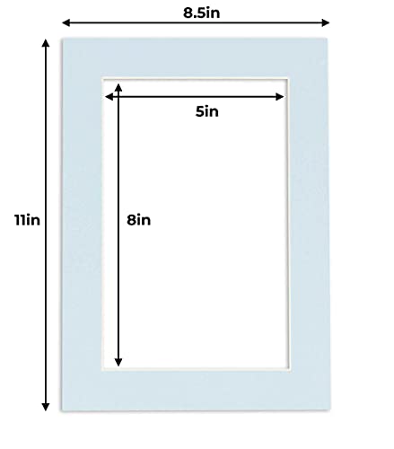 5.5x8.5 Mat for 8.5x11 Frame
