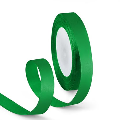 5 8 Inch 25 Yards Satin Ribbon Green