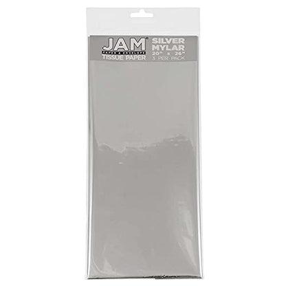 Tissue Paper Silver Mylar (3 Count)