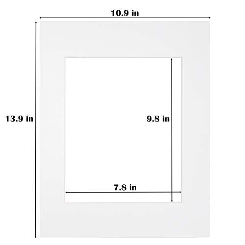11x14 White Picture Mats Pack of 25 (25 Count)