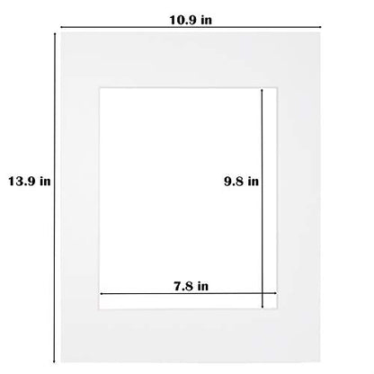 11x14 White Picture Mats Pack of 25 (25 Count)