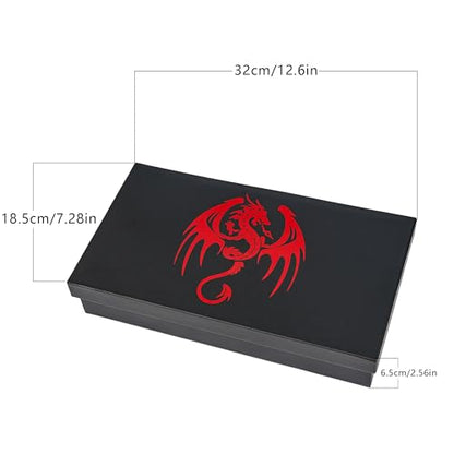 4-in-1 D&D Storage Dice Box Portable Rolling Tray for Tabletop Games (35.2 Ounce)