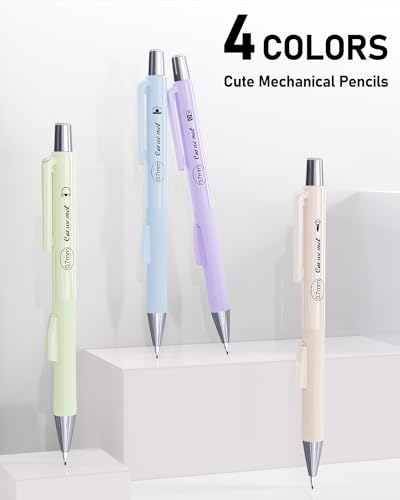 Cute Mechanical Pencil Set with Case (4 Count)