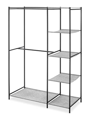 Double Rod Closet with Shelves