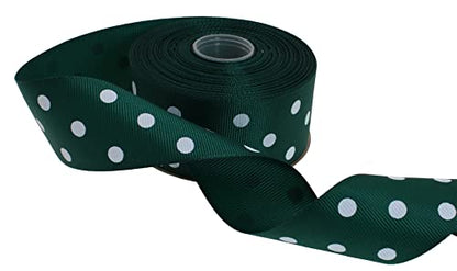Polka Dot Grosgrain Ribbon 25 Yard Each Roll 100% Polyester