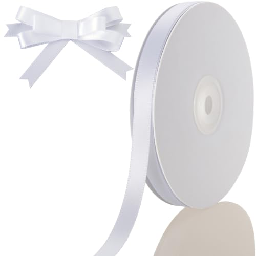 3 8 Inch White Ribbon 50Yards
