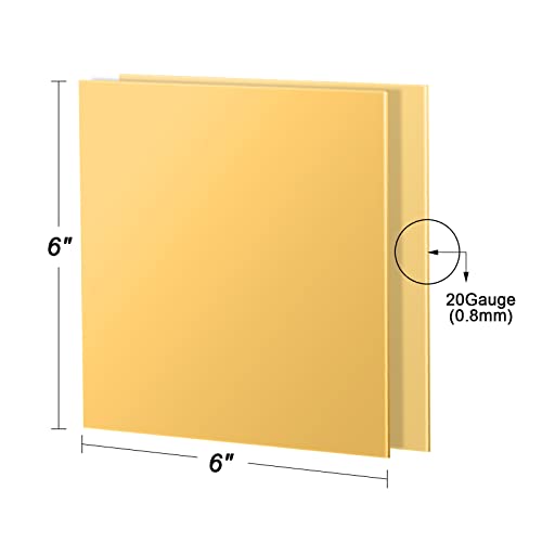 2 Pcs Brass Sheet (2 Count)