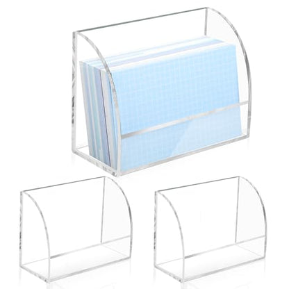 2 Pack 3x5 Index Card Holder Clear Acrylic Card Stand