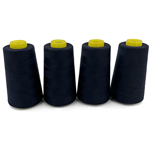 4 Cones of 3000 Yards Each Spool Thread for All Purpose (36000 Foot)