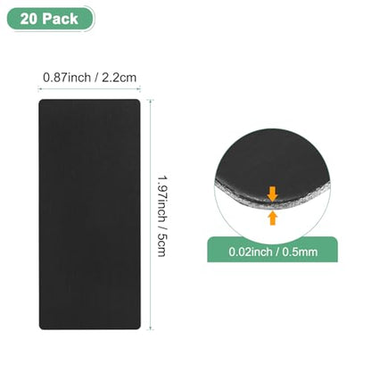 20 Pack Anodized Aluminium Laser Engraved Mount Metal Plate 2x1x0.02 Inch Engraver Blank Anodized Aluminum Sheets for DIY Laser Printing (20 Count)