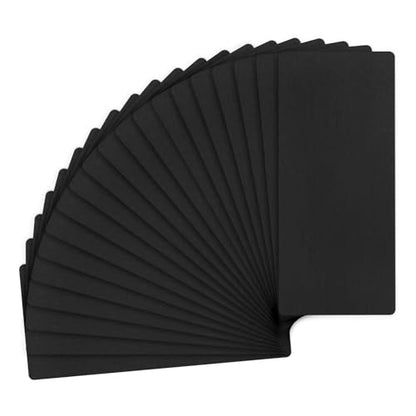 20 Pack Anodized Aluminium Laser Engraved Mount Metal Plate 2x1x0.03 Inch Engraver Blank Anodized Aluminum Sheets for DIY Laser Printing (20 Count)