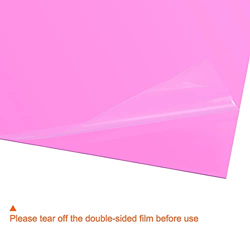4Pcs A4 Gel Light Lighting Filter Overlay Transparent Color Correction Plastic Vinyl PVC Sheets Photography Television Pink (4 Count)