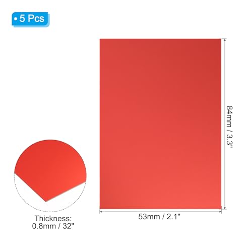 3.3x2.1x1 32inch Anodized Aluminum Sheet (5 Count)