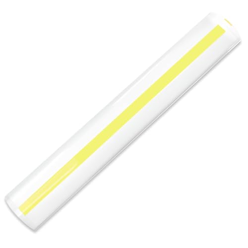MAGDEPO 2X Bar Magnifying Ruler 6" with Guiding Line & Mini Line Magnifier with Clip for Reading Small Prints