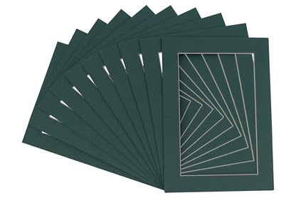Pack of Ten Acid Free 11x14 Mats Bevel Cut for 8.5x11 Photos (10 Count)