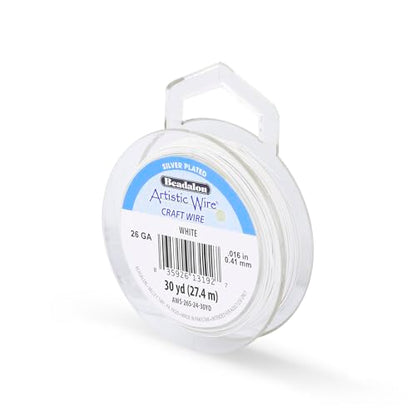 26 Gauge Silver Plated Tarnish Resistant Colored Copper Craft Wire
