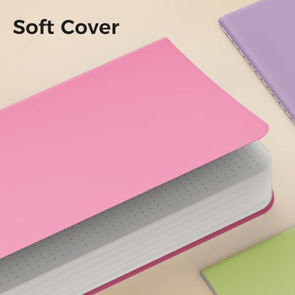 Large Colorful Dot Grid Notebook Journals Bulk with Thick Dotted Grid Paper (12 Count)