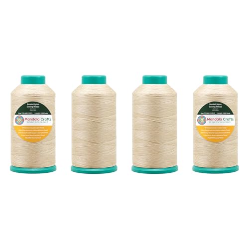 Size 69 210D T70 Cream Combo Bonded Nylon Thread (18000 Foot)