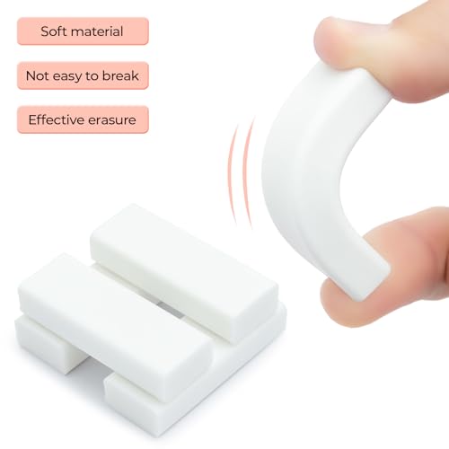 4 Pack Pencil Erasers Sliding Retractable Eraser (4 Count)